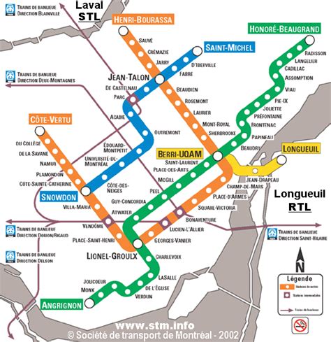 Montreal Metro Map - TravelsFinders.Com