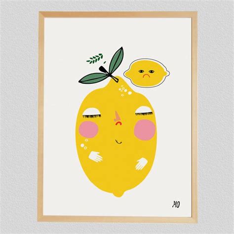 "Bitter Lemons" | Bitter lemon, Decal wall art, Illustration print