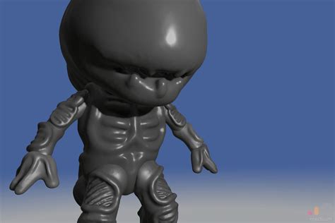 3D model Xenomorph Alien Baby Posable | CGTrader