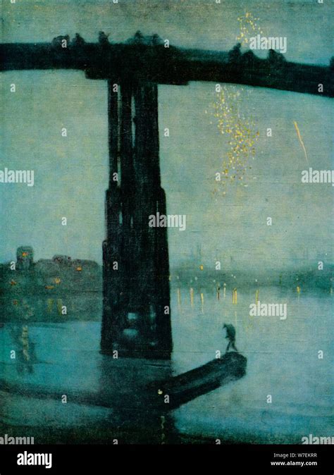 'Nocturne: Blue and Gold - Old Battersea Bridge', c1872-5. Artist: James Abbott McNeill Whistler ...