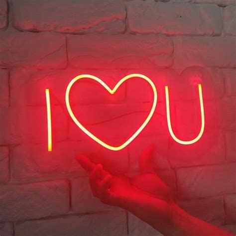 I Love You Neon Sign Led Wall Decor Our signage : – Durable. Flexible ...