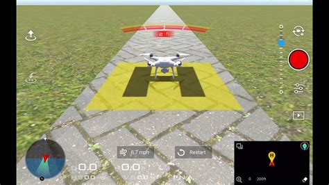 Dji Go 4 app flight simulator - YouTube