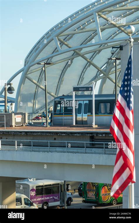 Atl skytrain domestic terminal station hi-res stock photography and images - Alamy