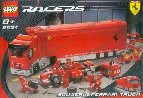 LEGO 8654 Scuderia Ferrari Truck Instructions and Parts List