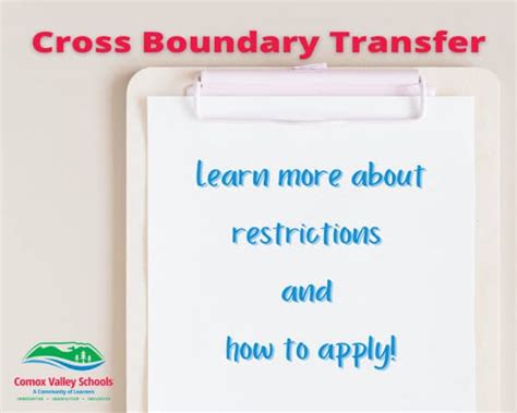 Information for Cross Boundary Transfers - Comox Valley Schools