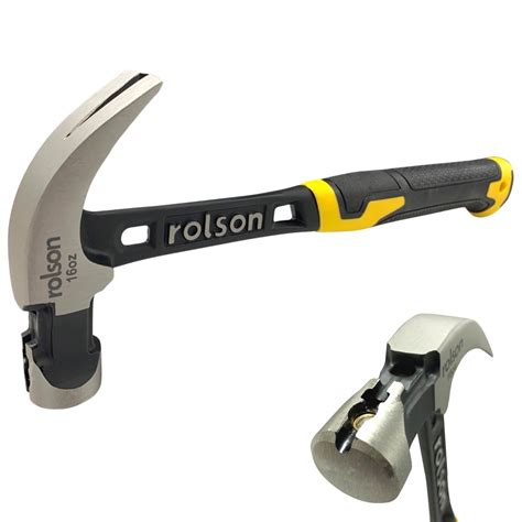 Claw Hammer 10431 16 Oz with non slip grip - Rolson Tools