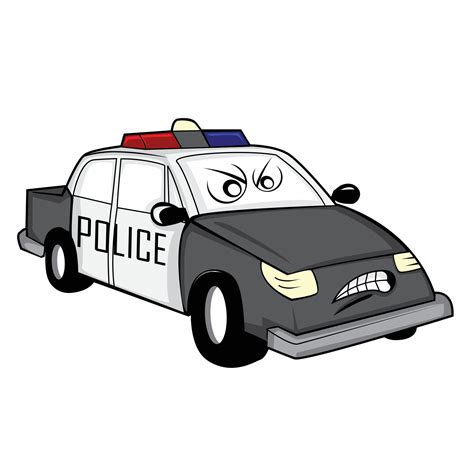 Police Car Cartoon Illustration 14486542 Vector Art at Vecteezy