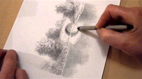 How to draw reflections in water using graphite pencils - YouTube