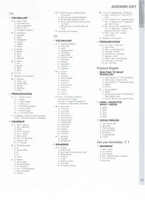 English File 4th Edition Intermediate. Workbook Answer Key ...