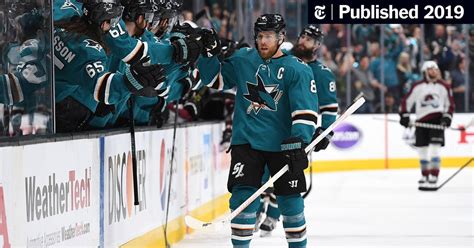 Joe Pavelski Sparks the Sharks, Whether He’s on the Ice or Not - The ...