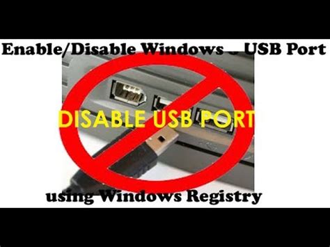 How to Enable and Disable USB port in Windows - Easy, Fast & Simple ...