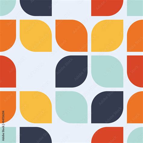 Seamless geometric vintage wallpaper vector illustration Stock Vector | Adobe Stock