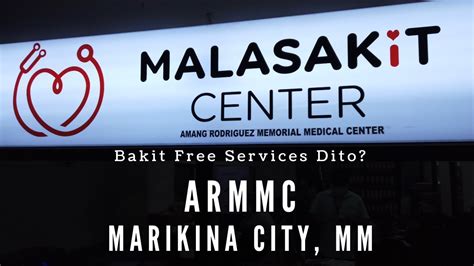 FREE MEDICAL SERVICES IN AMANG RODRIGUEZ MEMORIAL MEDICAL CENTER ...