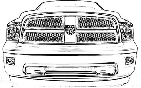 Dodge Car Ram Coloring Pages : Coloring Sky | Truck coloring pages, Dodge, Cars coloring pages