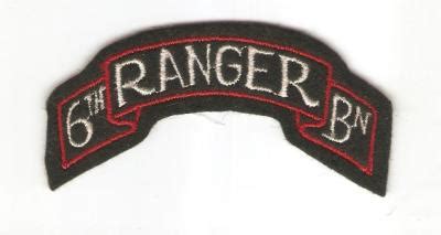 SOLD Archive Area-- WWII 6th Ranger Scroll Patch