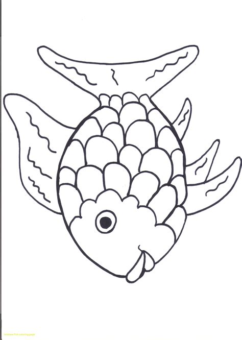 Rainbow Fish Coloring Page Printable