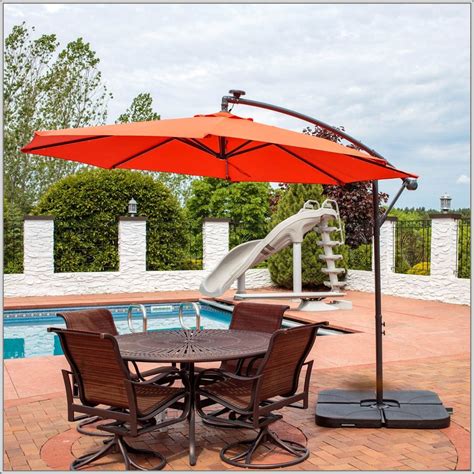 Cantilever Patio Umbrella With Solar Lights - Patios : Home Decorating Ideas #jbwEXJOn8n