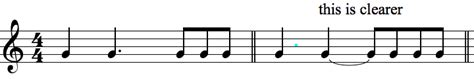 Notating syncopation