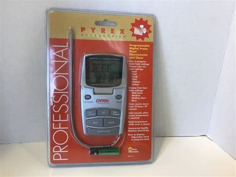 Pyrex Professional Digital Thermometer and Timer 17019 New Sealed | eBay