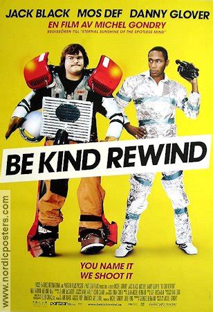 Be Kind Rewind poster 2008 Jack Black director Michel Gondry original