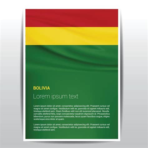 Bolivia flag design vector 13304891 Vector Art at Vecteezy