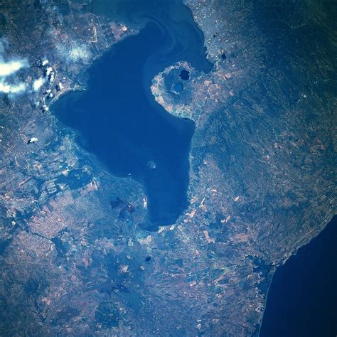 Satellite Image, Photo of Lake Managua, Nicaragua