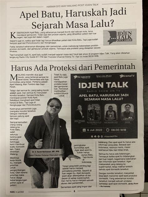 Harus Ada Proteksi dari Pemerintah - Harian Dis Way - UMM dalam Berita Koran Online ...