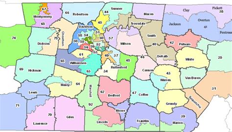 Tennessee Senate District Map | Tourist Map Of English