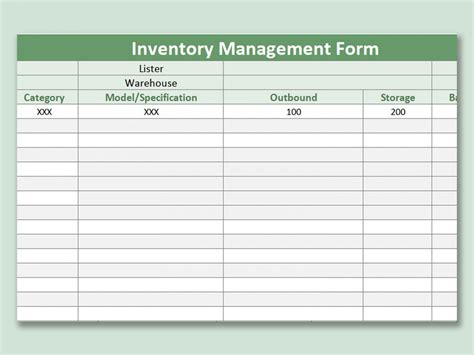 Stock Management Template