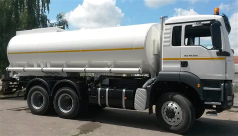 Water tank trucks, heavy duty. Custom-built in Germany. RAC Export Trading Germany