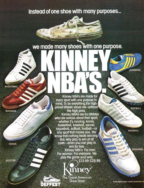 The Deffest®. A vintage and retro sneaker blog. — Kinney NBA 1970s vintage sneaker ad