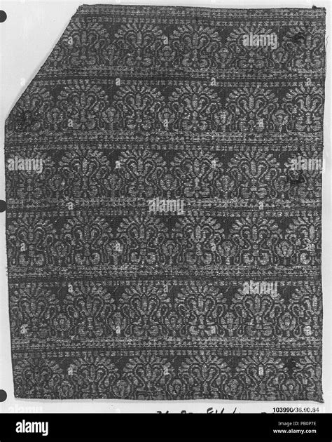 Woven silk with lace design. Culture: Italian. Dimensions: L. 12 x W. 9 3/4 inches (30.5 x 24.8 ...