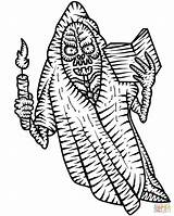 Scary Ghost coloring Page  Free Printable Coloring Pages sketch template