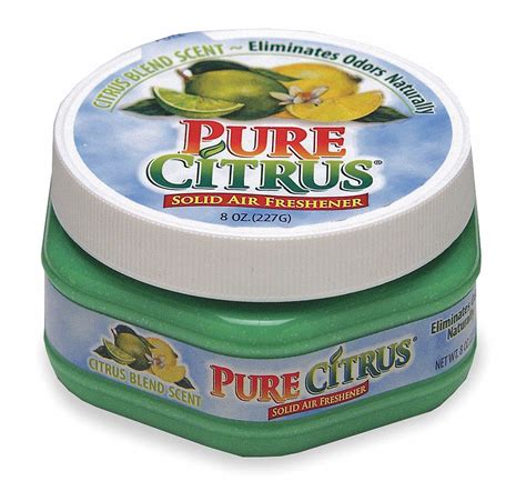 PURE CITRUS Citrus Blend Scented Air Freshener Jar, Green, 1 EA - 1MPY6 ...