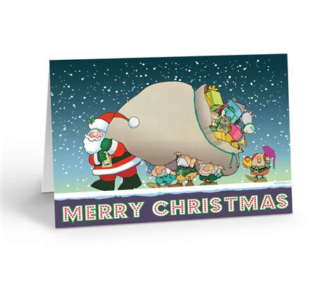 Merry Christmas Cards 12 Cute Christmas Cards & Envelopes 18025 - Etsy