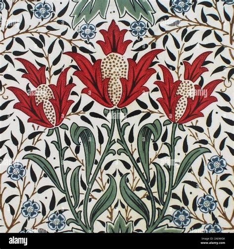 vintage William Morris pretty pattern artwork Stock Photo - Alamy