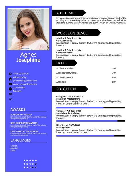 Free Editable Resume Template PDF (.docx & .pdf)