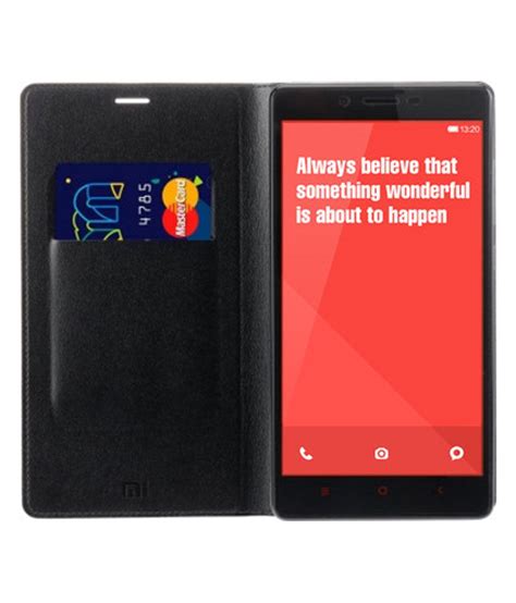 Envy Flip Case For Xiaomi Redmi Note (black) - Flip Covers Online at Low Prices | Snapdeal India