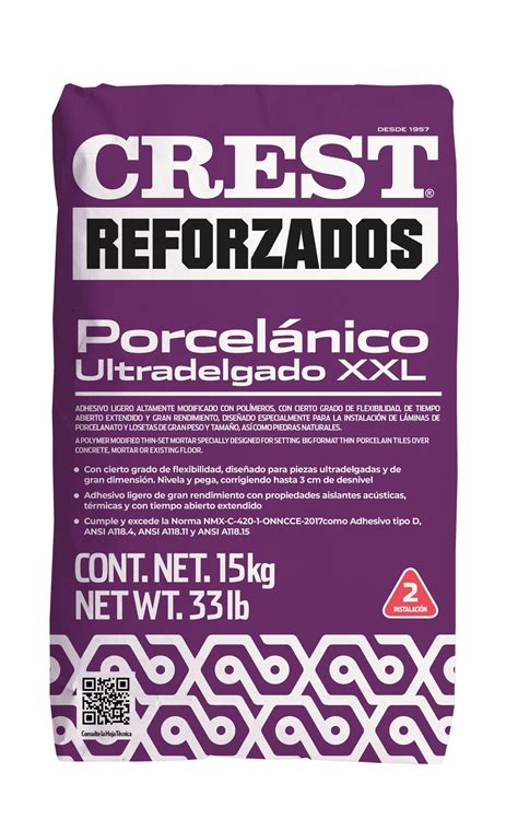 PEGAPORCELANATO CREST REFORZADOS 20 KG, 48% OFF