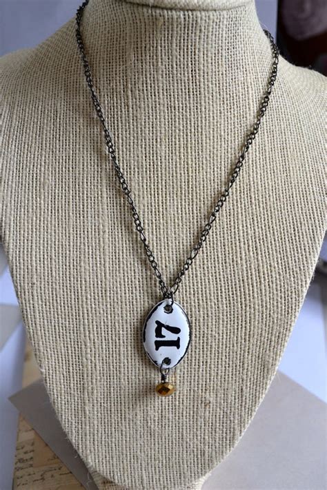 Number 17 Charm Necklace