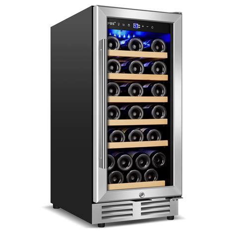 Nipus 15 inch 30 Bottles Wine Cooler Under Counter Built-in and ...