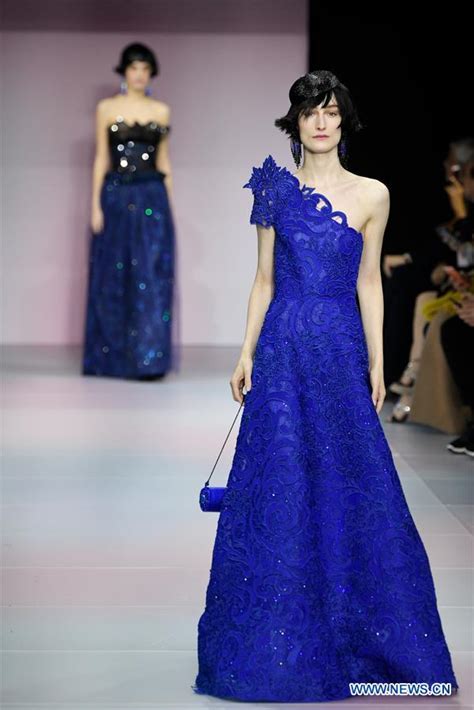 In pics: Giorgio Armani Prive's Spring/Summer 2020 Haute Couture collections at Paris Fashion ...