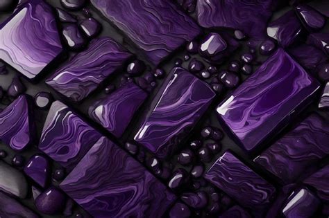 Premium AI Image | Purple obsidian texture