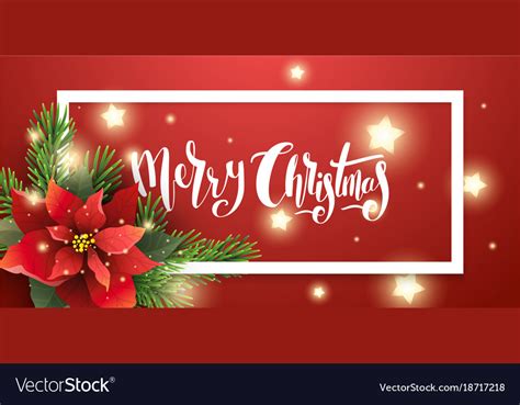 Red christmas banner Royalty Free Vector Image