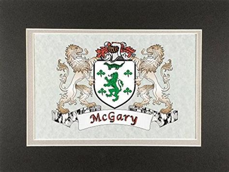 Mcgarry Irish Coat of Arms Print Frameable 9 X - Etsy