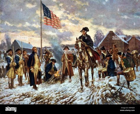 George Washington at Valley Forge, 1777-78 Stock Photo - Alamy