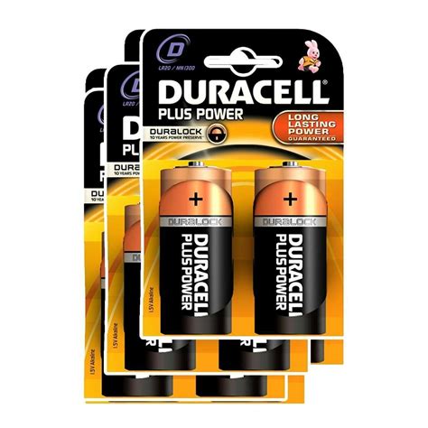 Duracell Alkaline Batteries - D (Type) Pack of 6