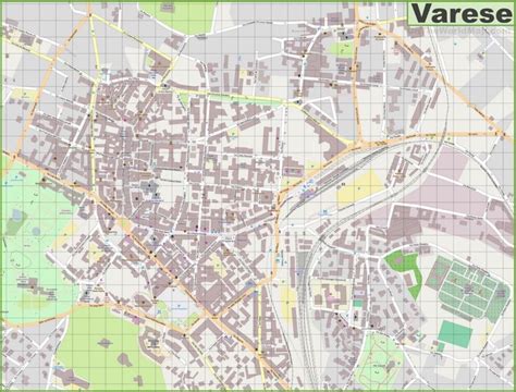 Large detailed map of Varese | Map, Detailed map, Varese