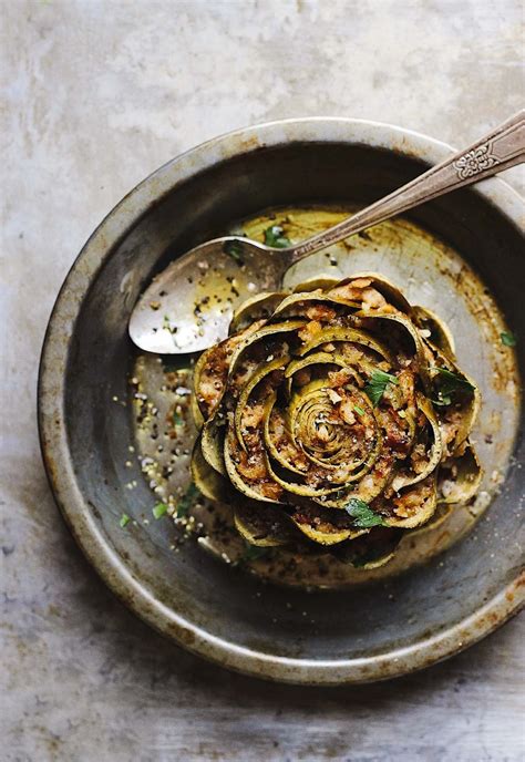 Stuffed Artichokes with Italian Breadcrumbs | With Food + Love