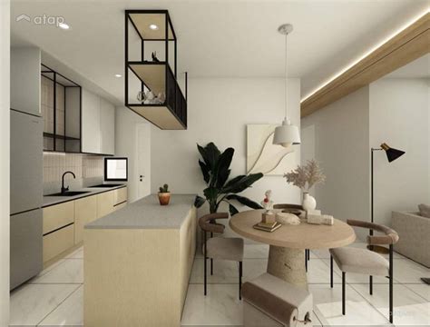 Minimalistic Modern Dining Room Kitchen condominium design ideas ...